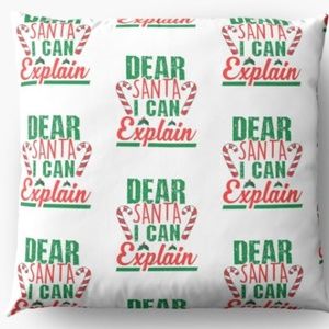 Dear Santa I Can Explain Floor Pillow